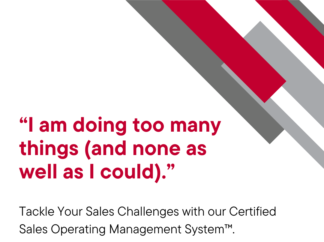 “I am doing too many things (and none as well as I could).”